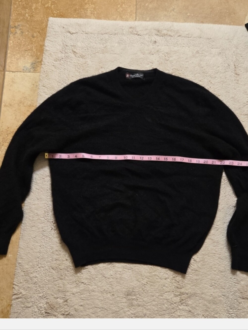100% Cashemere Black Sweater Size M